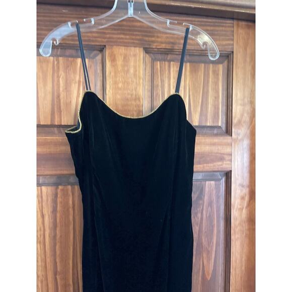 Alex evening’s velvet cocktail dress and gold beaded trim jacket size 12 - Picture 7 of 9